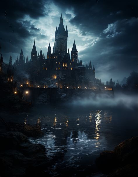 Hogwarts Boat Scene, Harry Potter Wallpaper Backgrounds, Harry Potter Portraits, Winter Train, Harry Potter Castle, Train Wallpaper, Harry Potter Logo, Harry Potter Hogwarts Castle, Harry Potter Painting