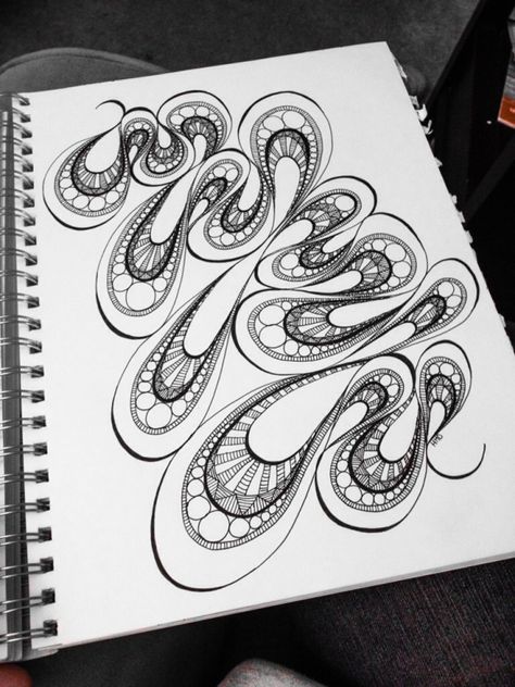 Weak In the Knees doodle art by Heidi Denney sharpie drawing abstract pen and ink Tangle Patterns, Sharpie Art, Sharpie Drawings, Tangle Doodle, Zentangle Designs, Doodle Inspiration, Tangle Art, Zentangle Drawings, Doodles Zentangles