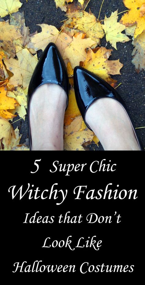 5 Witchy Fashion Trends That Don't Look Like Halloween Costumes - Moody Moons Women Witch Costume Ideas, Glam Witch Costume, Modern Witch Fashion Casual, Glam Magick, Witchy Work Outfit, Green Witch Aesthetic Fashion, Witchy Outfits Casual, Modern Witch Outfit, Witchy Shoes