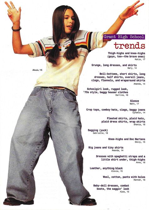 Michelle Trachtenberg, Tiny Shirts, Just Seventeen, 1990 Style, Big Jeans, Looks Hip Hop, School Trends, 일본 패션, Mary Kate Ashley