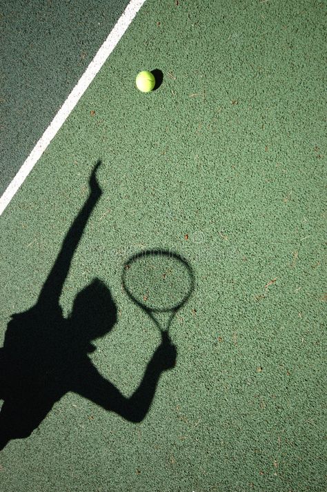 Tennis Serve. A shadow of a tennis player serving with a real tennis ball on a c , #SPONSORED, #shadow, #tennis, #Tennis, #Serve, #player #ad Roland Garros, Tennis Girl Aesthetic, Mode Tennis, Tennis Wallpaper, Tennis Photoshoot, Tennis Photography, Tennis Pictures, Tennis Serve, Tennis Photos