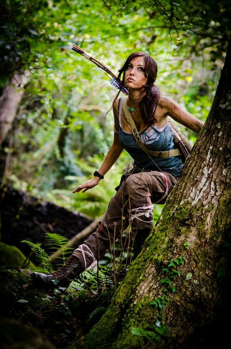 Tomb Raider Costume, Tomb Raider 2013, Lara Croft Cosplay, Laura Croft, Archery Girl, Tomb Raider Cosplay, Tomb Raider Lara Croft, Chica Cool, Video Game Cosplay