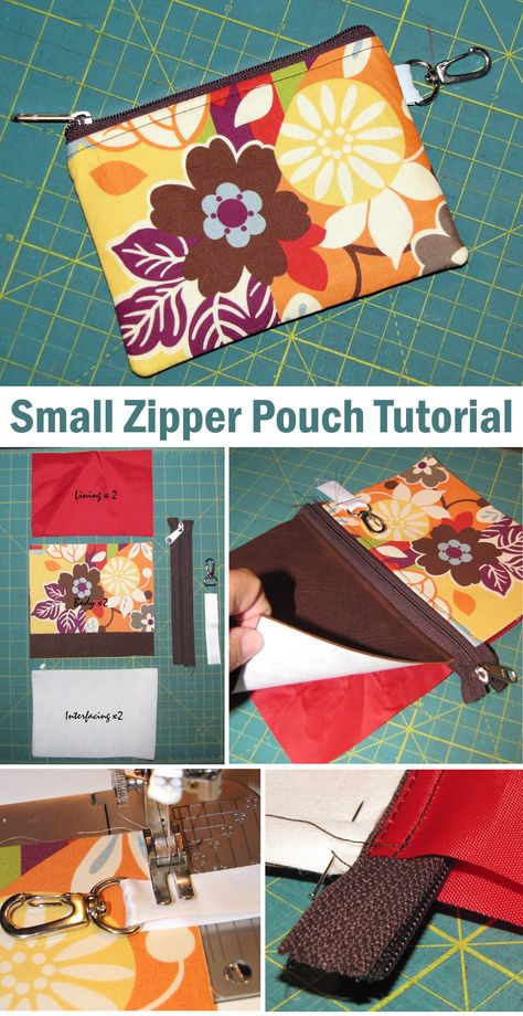 Amigurumi Patterns, Zippered Pouch Tutorial Free Pattern Coin Purses, Small Coin Pouch Sewing Pattern, Sew Small Zipper Pouch, Zipper Pouch Tutorial Free Pattern Sewing Projects, Small Zippered Pouch Pattern, Small Zipper Pouch Pattern, Faux Leather Zipper Pouch Tutorial, Sew Coin Purse Zipper Pouch