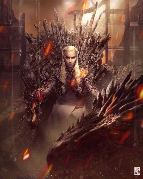 The Mad Queen. Danerys Targaryen, Game Of Thones, Game Of Thrones Dragons, Got Dragons, Targaryen Art, Asoiaf Art, Game Of Thrones Funny, Gra O Tron, Iron Throne