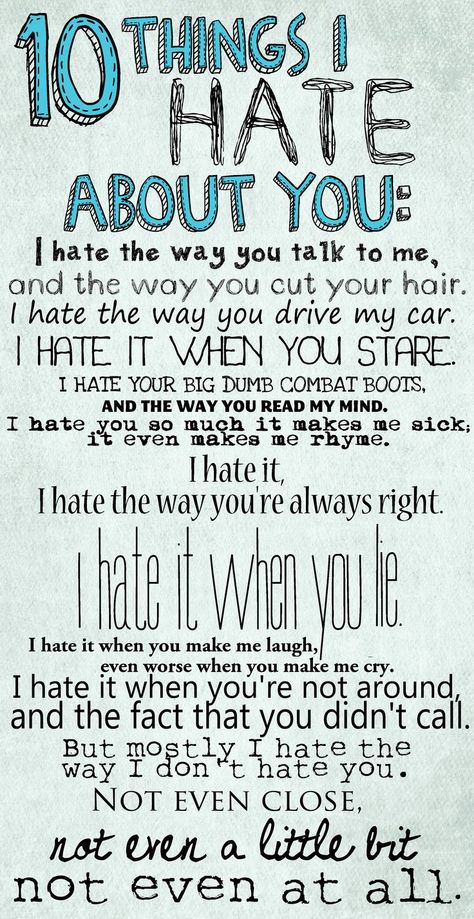 10 things i hate about you - Love this movie! Film Quotes, 10 Things I Hate About You, Julia Stiles, I Love Cinema, I Hate You, Cute Quotes, Movie Quotes, Great Quotes, Beautiful Words