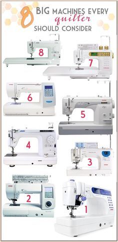 larger harped sewing machines great for quilters. Nice and big for all of those large quilting projects. Juki 2010, Janome 6500. Patchwork, Sewing Machine Industrial, Baby Lock Sewing Machine, Juki Sewing Machine, 1000 Lifehacks, Sewing Machines Best, Quilting Machines, Janome Sewing Machine, Sewing Machine Quilting