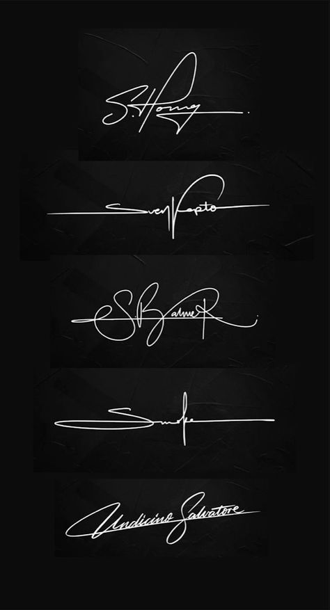 Signature Logo Ideas, Cool Signature Ideas, Professional Signature, Photo Signature, Handwriting Examples, Pretty Handwriting, Cool Signatures, Signatures Handwriting, Free Typeface