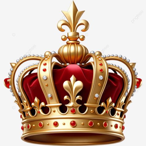 realistic royal crown illustration element crown png Pictures Of Crowns For Kings, King Crown Design, Gold Crown Logo, Crown Icon, Crown Clip Art, King Png, Queens Crown, Crowns And Tiaras, Colored Tattoo Design