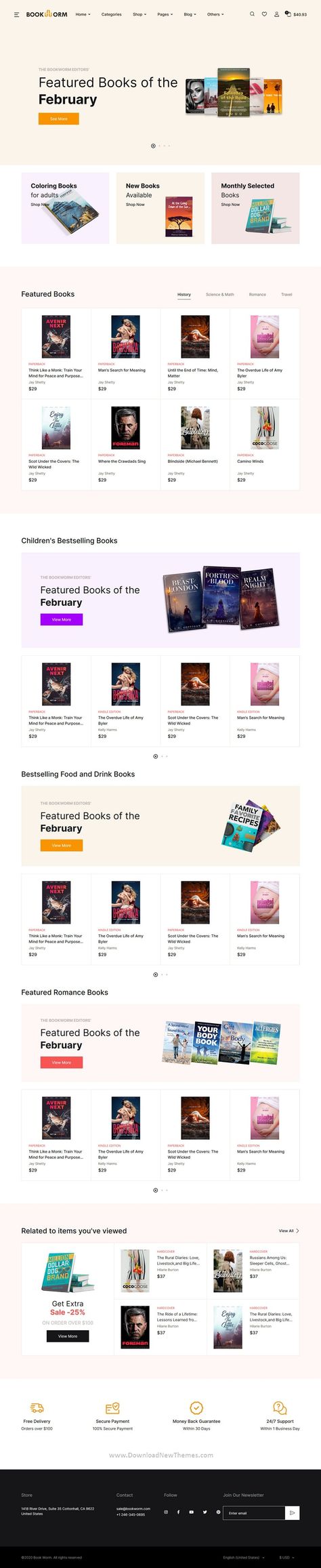 E Book Website Design, Bookshop Website Design, Bookstore Web Design, Bookstore Website Design, Bookstore Website, Books Website, Website Sample, Book Website, Book Shops