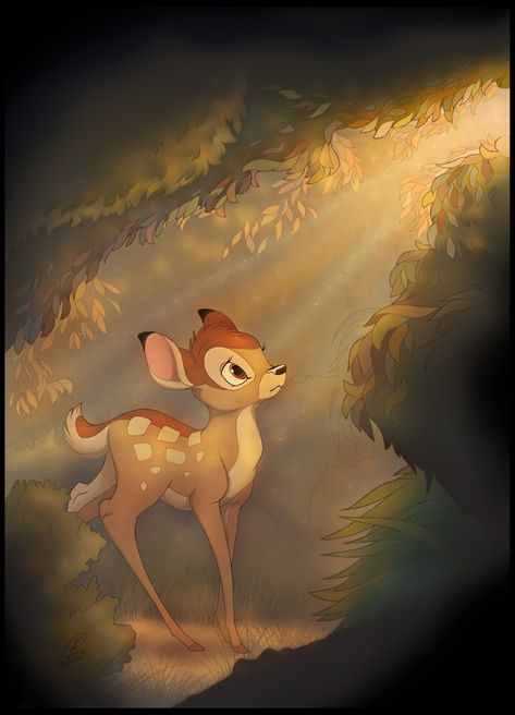 Bambi - makes me cry everytime, but a favorite. Bambi Disney Wallpaper, Bambi Aesthetic Wallpaper, Bambi Wallpapers, Bambi Aesthetic, Bild Gold, Bambi 1942, Bambi Disney, Bambi And Thumper, Disney Bambi
