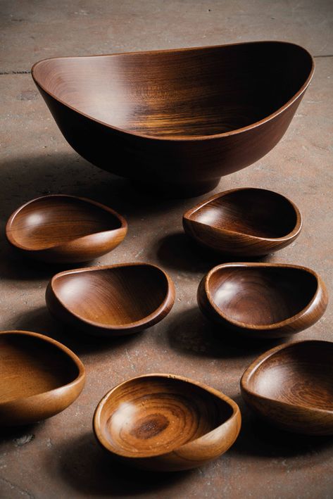 Mary Kate and Ashley Olsen’s Favorite Manhattan Design Destination Ope | Architectural Digest Wooden Kitchenware, Wood Dishes, Wooden Dishes, Hout Diy, Wooden Kitchen Utensils, Finn Juhl, Wooden Utensils, Wood Turning Projects, Wooden Plates