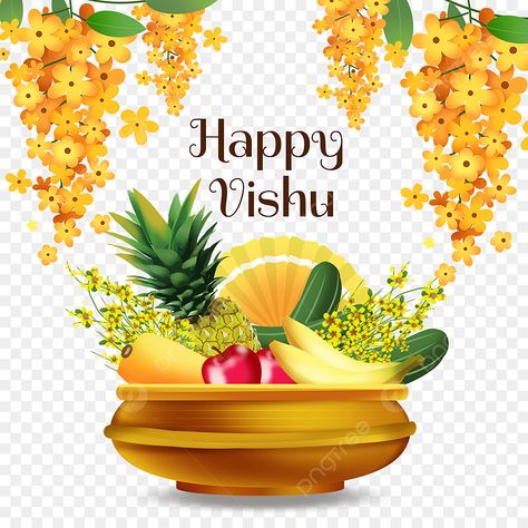 വിഷു ആശംസകൾ Png, Vishu Images, Vishu Festival, Vishu Kani, Happy Vishu, Harvest Festival Decorations, Indian Ceramics, Holiday Png, Festivals Of India