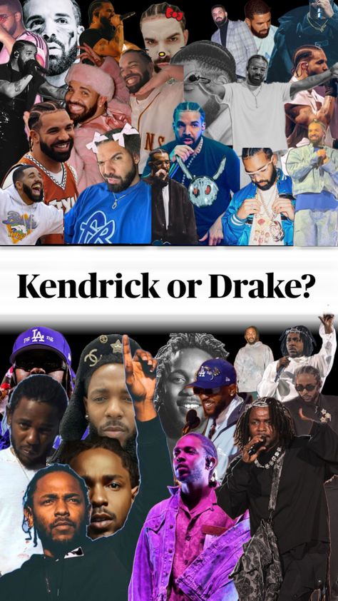 Kendrick Lamar or Drake?? Comment!! (I personally LOVE Drake!) #drake #kendricklamar #drakeorkendrick #comment #fyp Kendrick Lamar, Drake, Your Aesthetic, Connect With People, Creative Energy, Energy