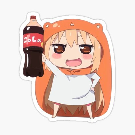 Coke Sticker, Umaru Chan, Wallpaper Fofos, Stickers Kawaii, Anime Printables, Chibi Anime Kawaii, Chibi Anime, Kawaii Stickers, Anime Stickers