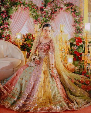 Pastel, Mehendi Dress Brides, Mehndi Dress For Bride, Asian Wedding Dress Pakistani, Pakistani Brides, Mehndi Outfit, Mehndi Outfits, Pakistani Bridal Dress, Mehndi Dress