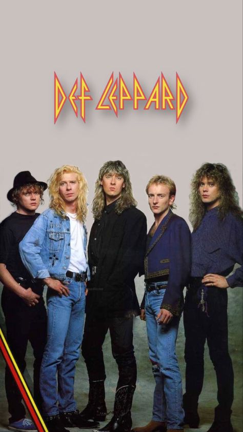 80s Posters Aesthetic, 80s Rock And Roll Aesthetic, 80s Band Posters, Hard Rock Aesthetic, Def Leppard Wallpaper, Def Leppard Band, Classic Rock Artists, Steve Clark, 80s Rock Bands