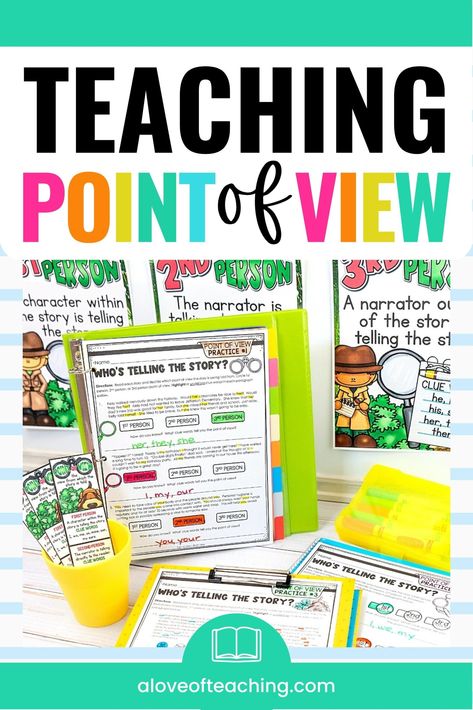 5 Quick Wins for Teaching Point of View Point Of View Activities, Teaching Point Of View, Kinesthetic Learning Style, Main Idea Lessons, Main Idea Activities, The Important Book, Introduction Activities, Student Bookmarks, Character Education Lessons