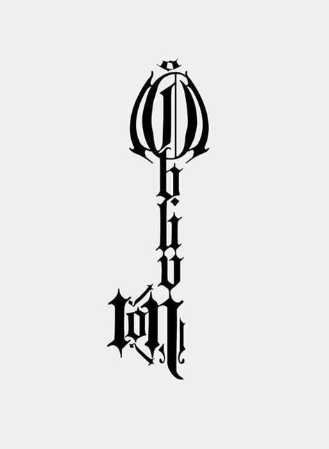 Oblivion Keyblade Oblivion Keyblade, Keyblade Tattoo, Kingdom Hearts Wallpaper, Gothic Type, Heart Type, Kingdom Heart, Heart Tattoo Designs, Badass Tattoos, Tat Ideas