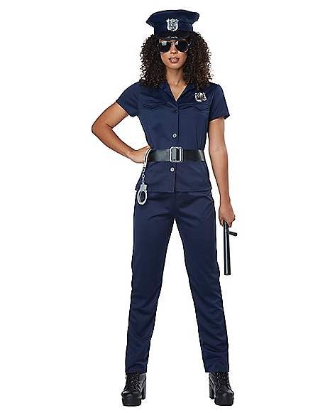 Adult Police Woman Costume - Spirithalloween.com Female Cop Costume, Helping Elderly, Police Cosplay, Police Officer Halloween, Halloween Police, Police Halloween Costumes, Women Police, Officer Costume, Police Officer Costume