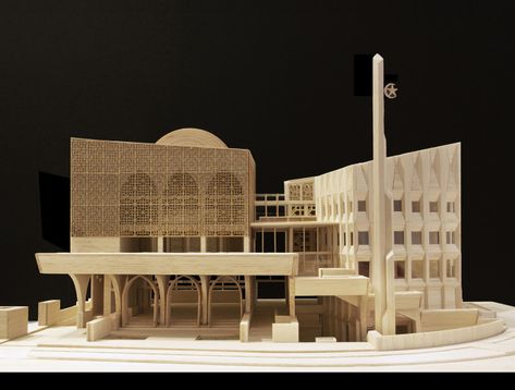 Al Fozan Mosque Architecture, Formwerkz Architects, مركز ثقافي, Mosque Design, Arsitektur Masjid, Genius Loci, Architecture Concept Diagram, Architecture Design Drawing, Arch Model