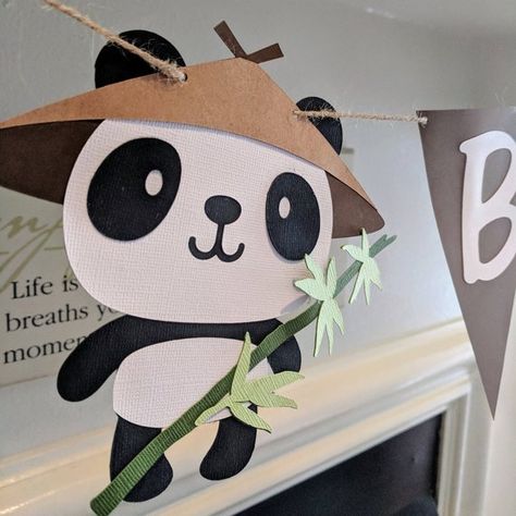 Panda Baby Shower Theme, Panda Themed Party, Panda Baby Showers, Panda Decorations, Love Panda, Panda Birthday Party, Gender Reveal Banner, Idee Babyshower, Panda Baby