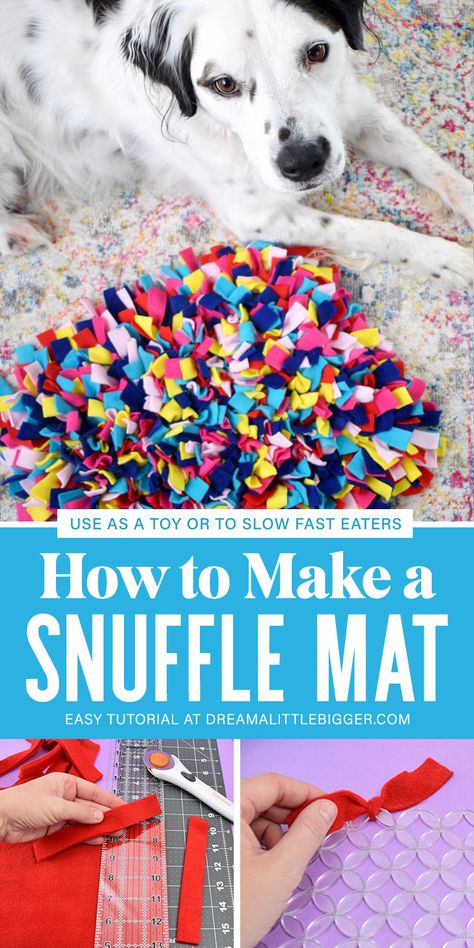 Make A Snuffle Mat, Homemade Dog Toys, Snuffle Mat, Diy Dog Toys, Dog Enrichment, Dog German, Dog Crafts, Dog Eating, Homemade Dog