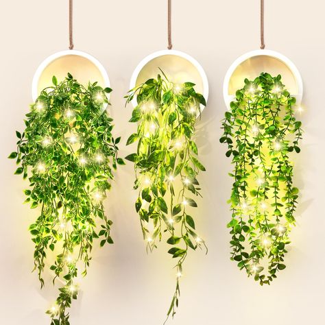 Living Room Fake Plants, Faux Plant Wall Decor, Faux Plants Decor, Fake Hanging Plants, Feuille Eucalyptus, Artificial Hanging Plants, Artificial Plants Decor, Fake Plants Decor, Golden Pothos