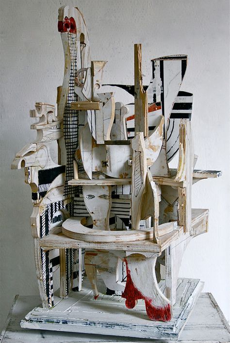 Mikhail Gubin 3D collage Assemblage Art, Collage Sculpture, Multimedia Sculpture, Abstract Wood Sculpture, 3d Collage, Cardboard Sculpture, Sculpture Projects, Wooden Sculpture, Sculpture Installation