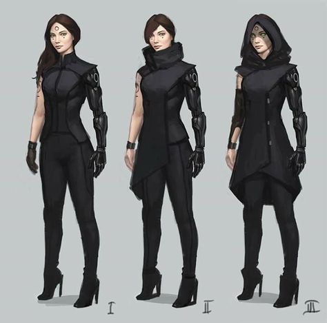 Mass Effect Outfits, Casual Futuristic Fashion, Futuristic Artwork, Sci Fi Uniform, Sweet Characters, Apocalypse Survivor, Sci Fi Clothing, Cyberpunk Design, Ocean Fashion