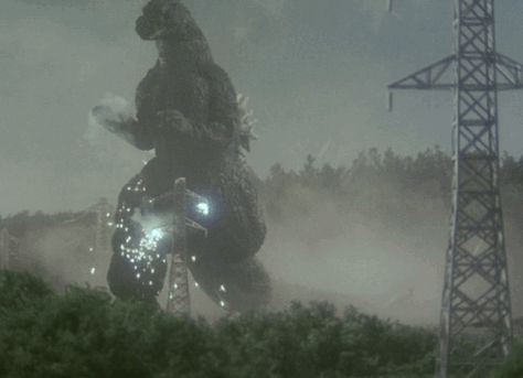 Godzilla 1991 Takes Out Electrical Tower animated gif Godzilla 1991, Godzilla Gif, Godzilla Vs Biollante, Luck Movie, Godzilla Raids Again, Godzilla Vs King Ghidorah, Big Lizard, King Kong Vs Godzilla, King Ghidorah