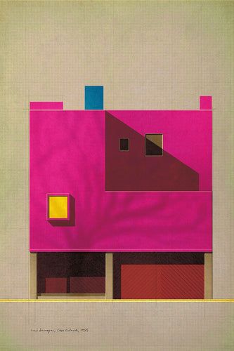 Luis Barragan Architecture, Mid Century Modern Architecture, Popular Prints, Mexican Colors, Traditional Mexican, Architecture Interiors, Limited Edition Art Print, Rustic Wall Decor, Facade Design