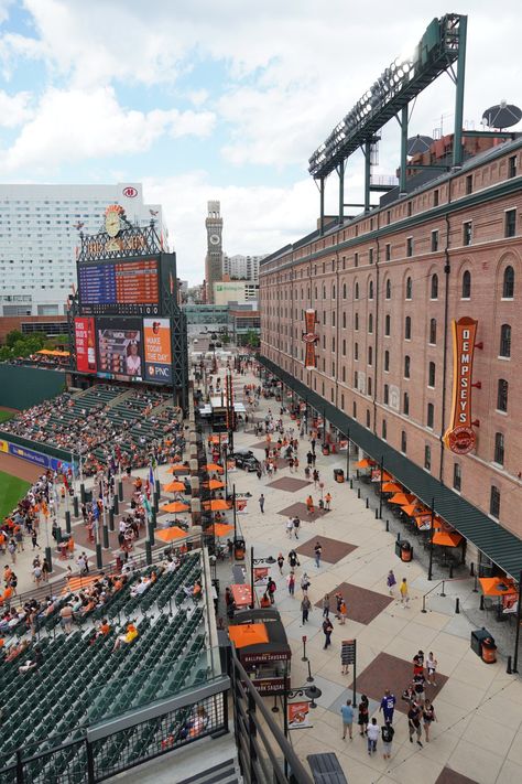 Ballpark Review: Oriole Park at Camden Yards (Baltimore Orioles) – Perfuzion Baltimore Orioles Aesthetic, Camden Yards Baltimore, Stl Aesthetic, Baltimore Aesthetic, Baltimore Orioles Stadium, Baltimore Orioles Wallpaper, Orioles Wallpaper, Baltimore Trip, Stadium Pics