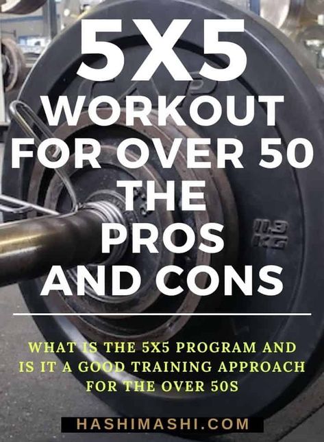 Best of Hashi Mashi Weightlifting & Fitness Blog - The 5×5 Workout for Over 50 - Learn the pros and cons you need to know about one of the most popular strength training programs. Is 5x5 a good training approach for the over 50s and how can you can modify it? 5x5 workout | 5x5 workout program | 5x5 workout program for over 50 Fit At 50 Years Old Men, 5 X 5 Workout, 5x5 Workout, Workout Programs For Men, Muscle Workouts, Leg Workouts For Men, 2023 Workout, Full Body Circuit Workout, Lifting Programs