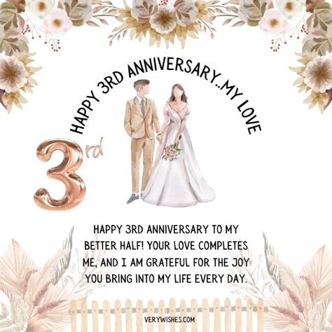 Anniversary Wishes - Very Wishes 3 Year Anniversary Quotes, Love Anniversary Wishes, Happy Anniversary Hubby, Anniversary Wishes For Boyfriend, Best Anniversary Wishes, Anniversary Wishes For Sister, Marriage Anniversary Quotes, Anniversary Quotes For Husband, Anniversary Wishes For Husband