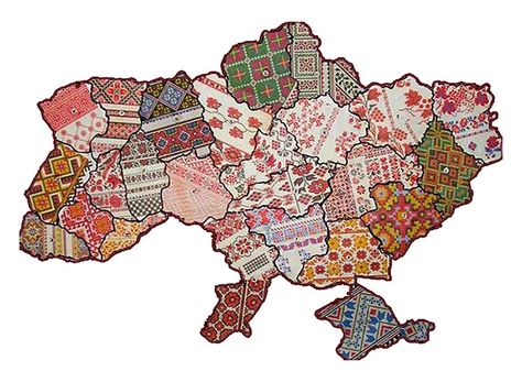 Vyshyvanka Day 100 years ago and today: interactive map of Ukrainian embroidered shirts -Euromaidan Press | Textile Art, Pagan Religions, Cross Symbol, 10 Interesting Facts, Unique Symbols, National Symbols, Ukrainian Art, Folk Embroidery, Embroidered Towels