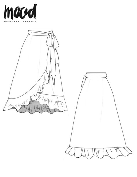 The Cress Skirt - Free Sewing Pattern - Mood Sewciety Mood Society Sewing Patterns, Mood Sewciety, How To Make Scarf, Free Sewing Patterns, Clothes Pattern, Skirt Trends, Mood Fabrics, Skirt Patterns Sewing, Sewing Skirts