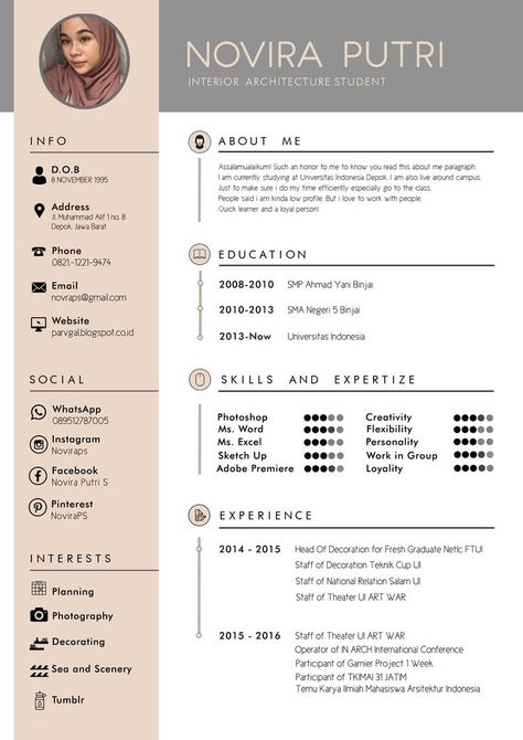 Hi guys, If you Interested to have this editable template, it cost IDR 250.000. Just com… | Resume design creative, Resume design inspiration, Graphic design resume Templates For Resume, Cv Of Graphic Designer, Interesting Resume Design, Interesting Cv Design, Best Cv Design, Cv Design Inspiration, Design Cv Creative Cv Template, Graphic Designer Cv Design, Graphic Design Resumes