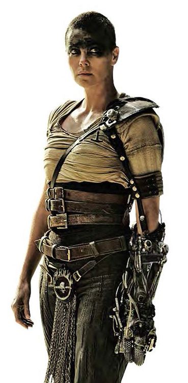 Charlize Theron as Furiosa - Mad Max: Fury Road #MMFR - this woman and movie are amazing. Furiosa Costume, Mad Max Costume, Imperator Furiosa, Ike Turner, Post Apocalyptic Costume, The Maxx, Post Apocalyptic Fashion, Mad Max Fury, Apocalyptic Fashion