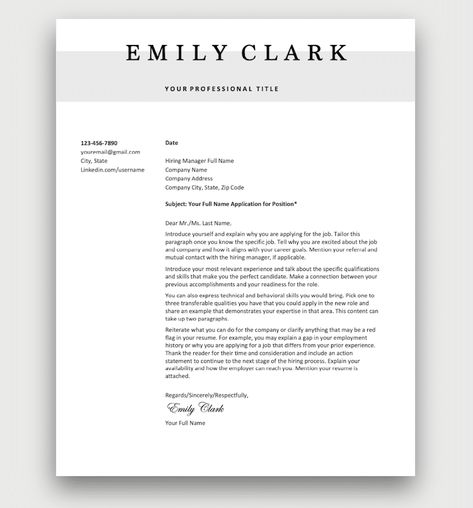 Cover Letter Template Free Download, Good Cover Letter Examples, Free Cover Letter Templates, Cover Letter Layout, Effective Cover Letter, Thesis Statement Examples, Resume Cover Letter Examples, Application Cover Letter, Cover Letter Template Free