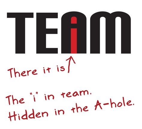 The "i" in Team There Is An I In Team, The I In Team, I In Team, Pto Ideas, Motivational Memes, Insta Post, Work Place, Dental Office, Insta Posts