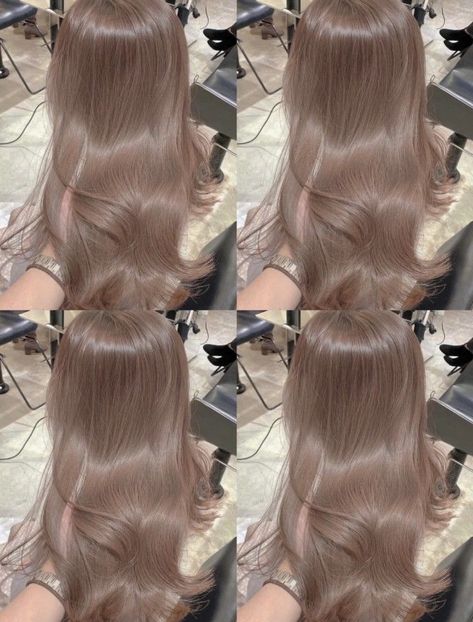 Milk Tea Hair, Beige Hair Color, Beige Hair, Korean Hair Color, Hair Color Underneath, Hair Milk, Ash Hair Color, Hair Color Streaks, Theme Pictures