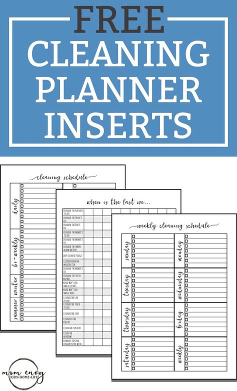 Free Cleaning Planner Inserts and Free Cleaning Family Binder Inserts. Free Happy Planner Inserts. Free Planner Inserts. Free bullet journal printables. Free Family Binder. Mom Envy. Cleaning Schedules, Amigurumi Patterns, Schedule Printable Free, Weekly Cleaning Schedule Printable, Free Printable Cleaning Schedule, Free Planner Inserts, Free Printable Cleaning, Clean Hacks, Free Printables Organization