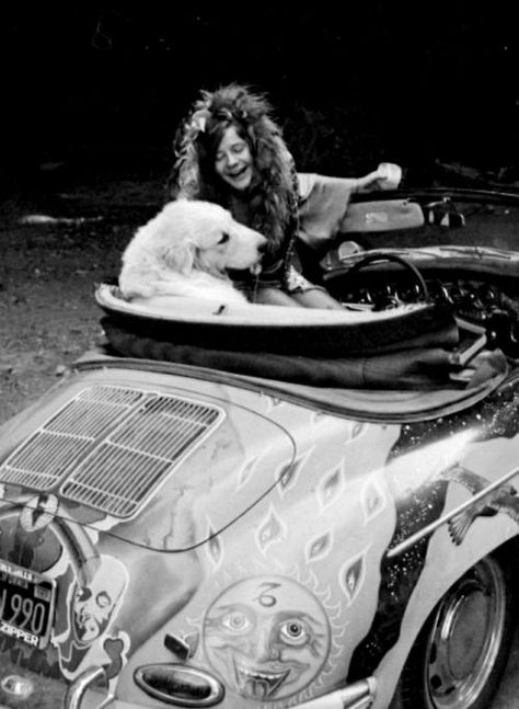 Janis Joplin Style, Janis Joplin Porsche, Porsche Collection, Acid Rock, Hippie Man, Rock N’roll, Great Pyrenees, Janis Joplin, Music Icon