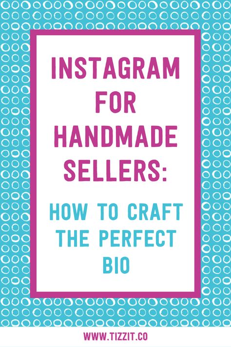 How to craft the perfect Instagram bio for your handmade or Etsy shop Craft Bio For Instagram, Artist Bio Instagram Example, Bio Instagram Ideas Online Shop, Macrame Business, Perfect Instagram Bio, Pottery Business, Craft Displays, Cricut Business, Handmade Jewelry Business