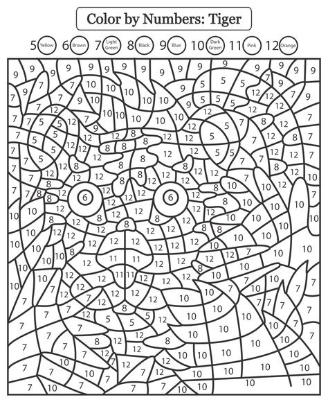 Hard Color by Number Coloring Pages Printable Color By Number 3rd Grade, Free Color By Number Printables For Adults, Coloring Pages 3rd Grade, Cute Color By Number, Color By Number Difficult, Advanced Color By Number, Colour By Numbers Printable For Kids, Printable Color By Number For Adults, Color By Code Free Printable