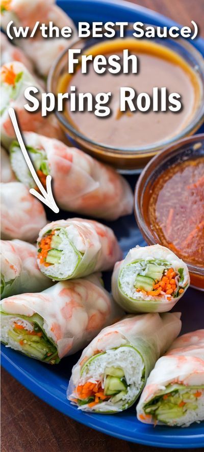 Spring Rolls Recipe Shrimp, Spring Roll Dipping Sauce, Fresh Spring Rolls Recipe, Shrimp Spring Rolls, Fresh Shrimp, Fresh Spring Rolls, Spring Roll Recipe, Asian Cooking, Asian Dishes