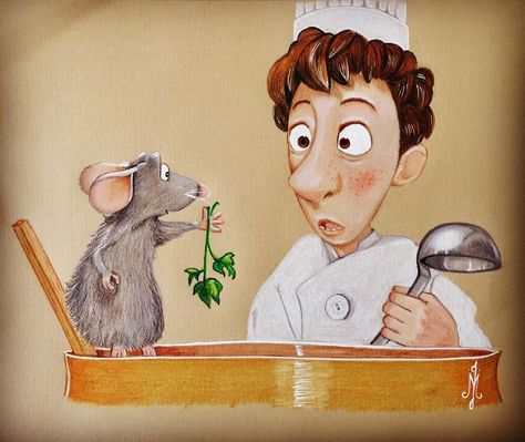 Ratatouille Art Disney, Croquis, Ratatouille Sketch Drawings, Remy Ratatouille Fanart, Ratatouille Disney Drawing, Ratatouille Sketch, Ratatouille Fanart, Ratatouille Painting, Ratatouille Drawing