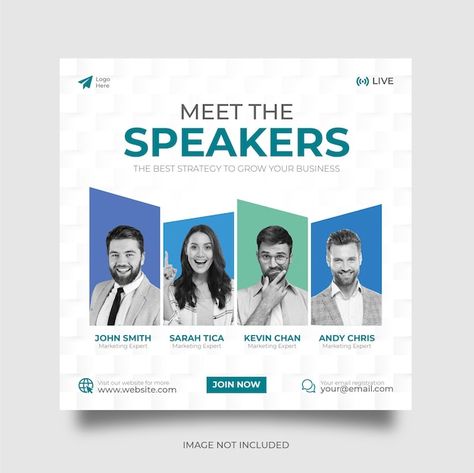 Corporate Design Social Media, Webinar Ad Design, Webinar Banner Design, Conference Banner Design, Business Design Ideas, Webinar Poster Design, Promotion Banner Design, Corporate Graphic Design, Webinar Social Media Post