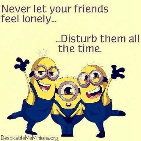 cute whatsapp DP#whatsapp#DP#follow us @ coolwhatsappstatus Amor Minions, Short Friendship Quotes, Minions Love, Friendship Humor, Happy Friendship, Friendship Day, Happy Friendship Day, Minion Quotes, Funny Minion Quotes