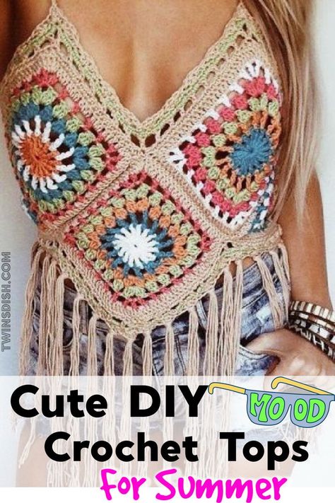 The one item that will make ANY outfit cute and trendy this year and how to get it for free! A ton of the best easy DIY crochet outfit ideas, FREE patterns and tutorials. Amigurumi Patterns, Crochet Outfit, Crochet Boho Top, Crochet Crop Top Pattern, Crochet Ladies Tops, Crochet Tops Free Patterns, Form Crochet, Crochet Summer Tops, Crochet Crop